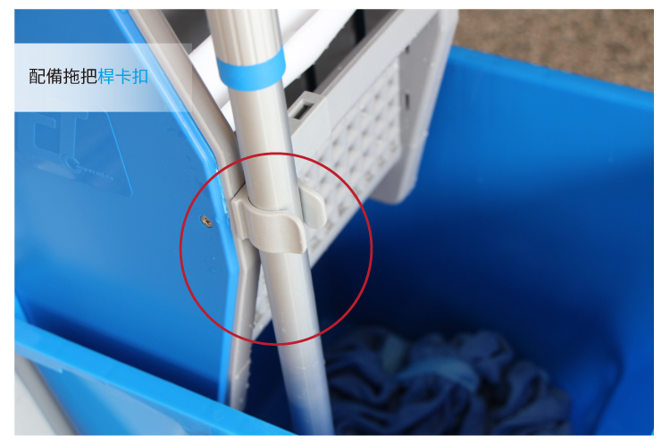 CT施達 多用途迷你清潔服務車配垃圾袋/排拖 - Cleanic Cleaning Equipment